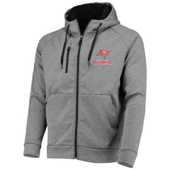 Tampa Bay Buccaneers Dunbrooke Shag Tri-Blend Full-Zip Raglan Hoodie Charcoal | NFL