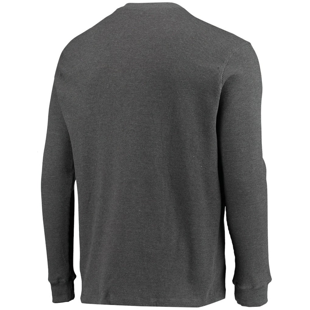 Chicago Bears Dunbrooke Logo Maverick Thermal Henley Long Sleeve T-Shirt Heathered Gray | NFL