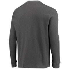 Chicago Bears Dunbrooke Logo Maverick Thermal Henley Long Sleeve T-Shirt Heathered Gray | NFL