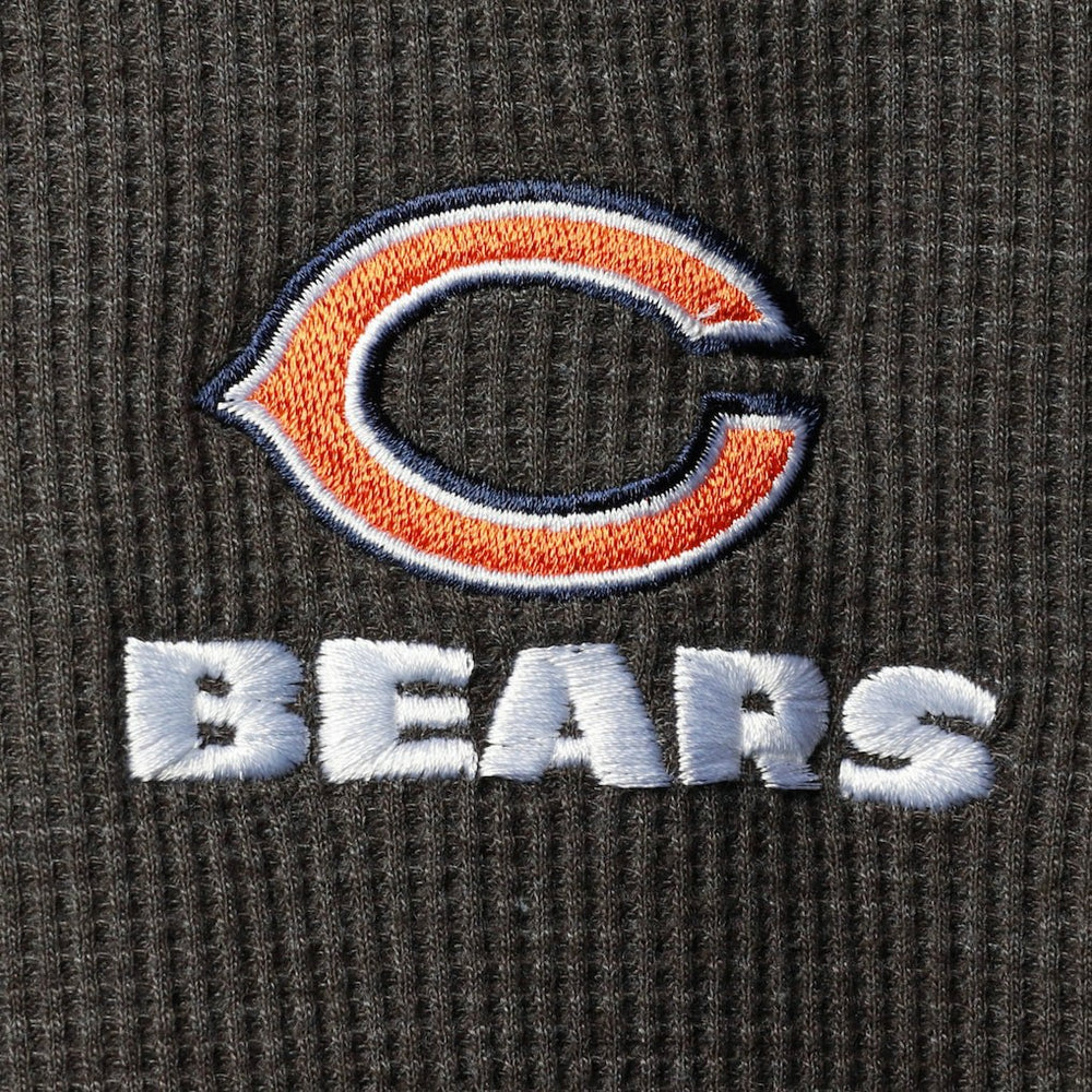 Chicago Bears Dunbrooke Logo Maverick Thermal Henley Long Sleeve T-Shirt Heathered Gray | NFL