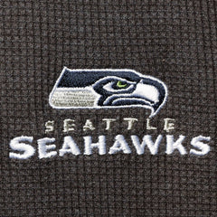 Seattle Seahawks Dunbrooke Logo Maverick Thermal Henley Long Sleeve T-Shirt Heathered Gray | NFL