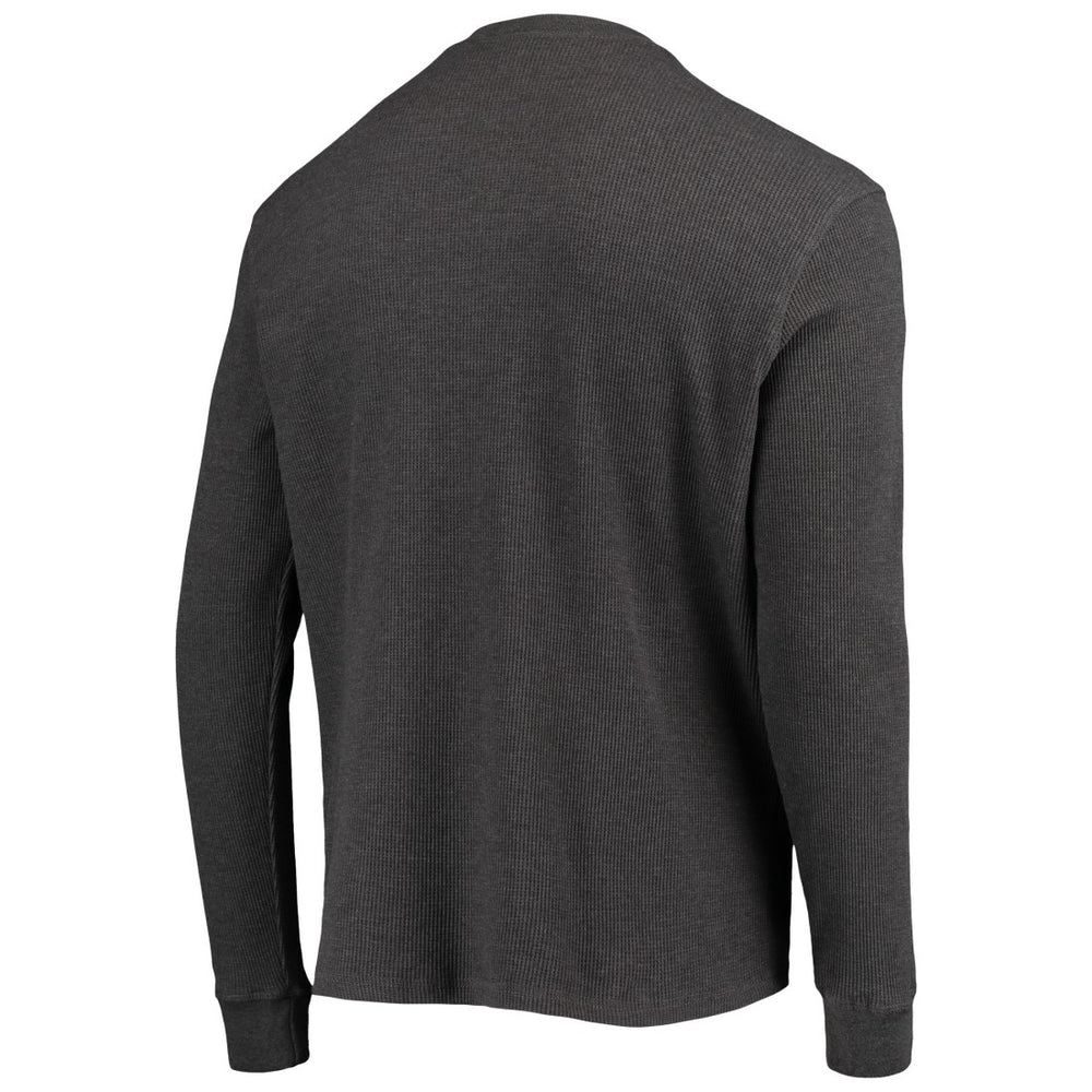 Seattle Seahawks Dunbrooke Logo Maverick Thermal Henley Long Sleeve T-Shirt Heathered Gray | NFL