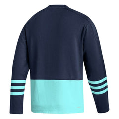 Seattle Kraken adidas Logo AEROREADY Pullover Sweater - Deep Sea Blue - NHL
