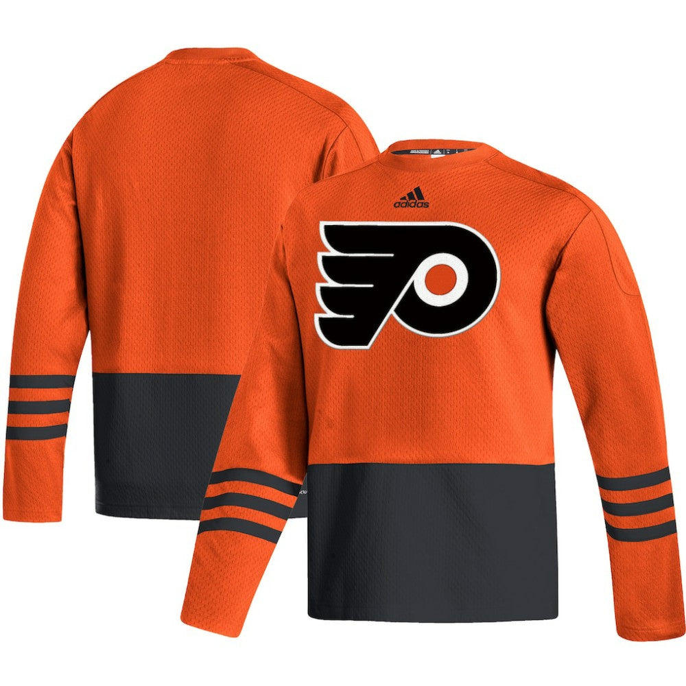 Philadelphia Flyers adidas Logo AEROREADY Pullover Sweater - Orange - NHL