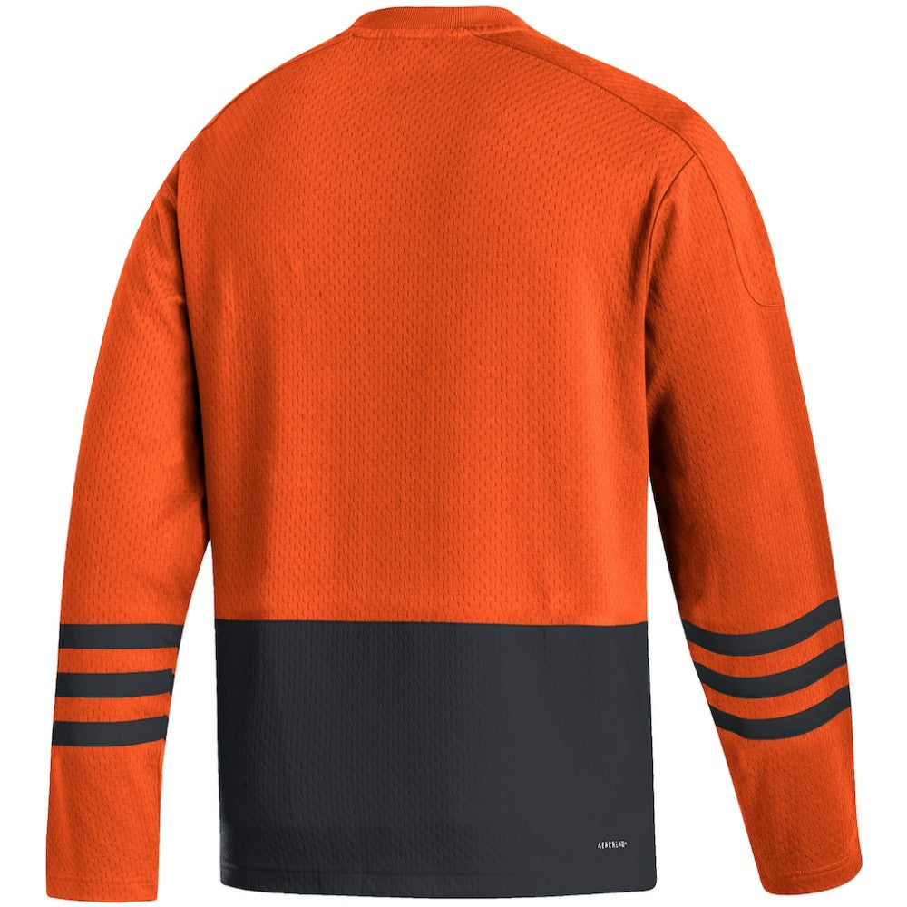 Philadelphia Flyers adidas Logo AEROREADY Pullover Sweater - Orange - NHL