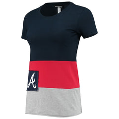 Atlanta Braves Refried Apparel Women's Sustainable Fitted T-Shirt - MLB