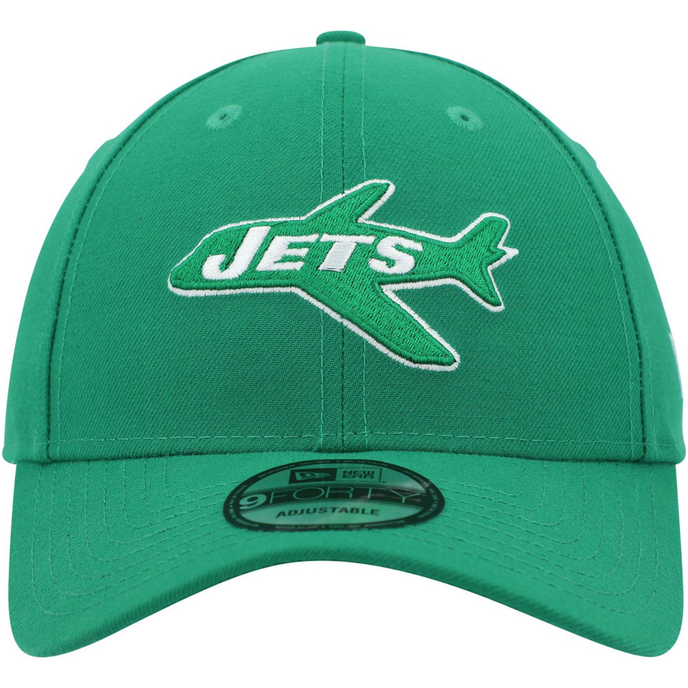 New York Jets New Era Plane The League 9FORTY Adjustable Hat Kelly Green | NFL