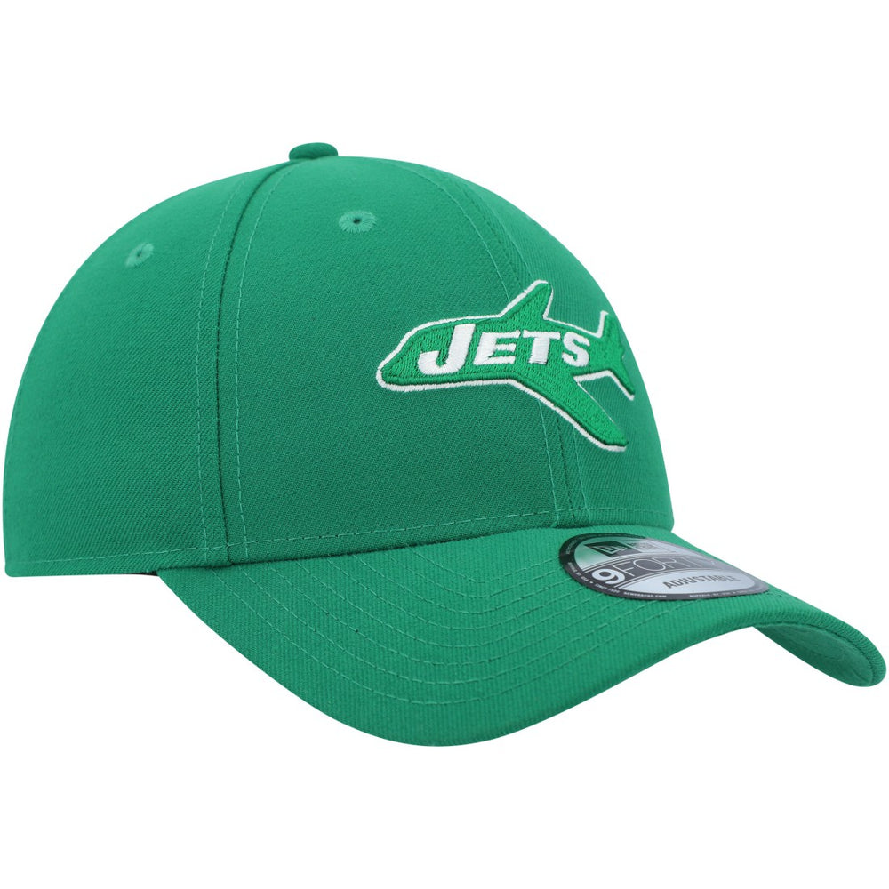 New York Jets New Era Plane The League 9FORTY Adjustable Hat Kelly Green | NFL