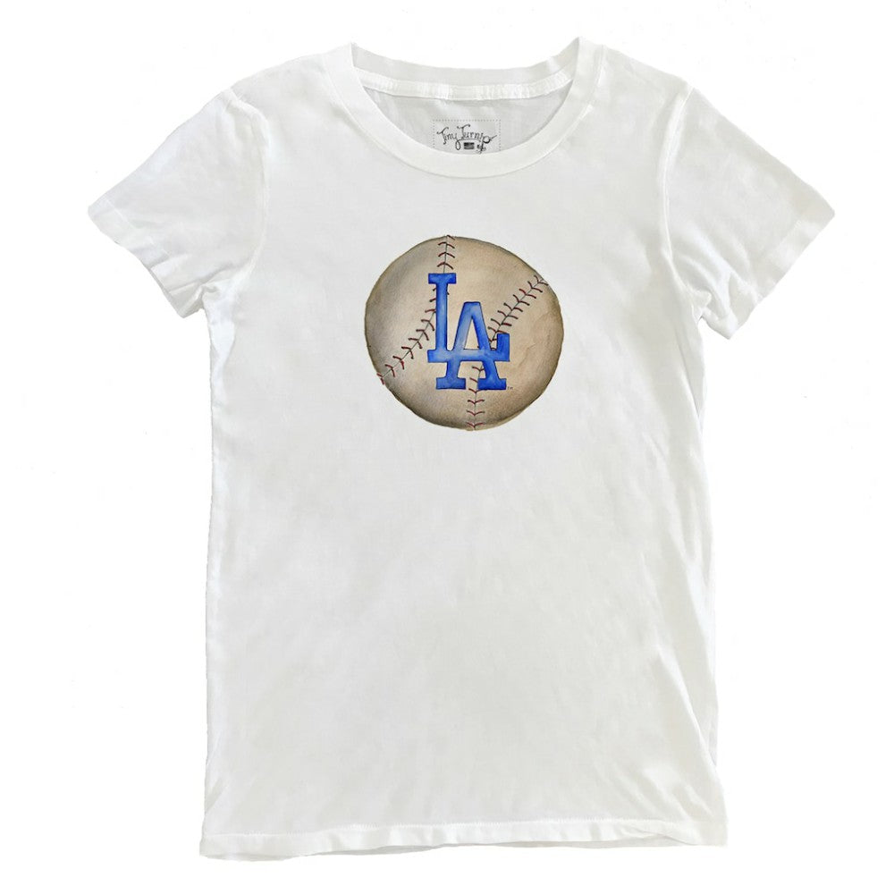 Los Angeles Dodgers Tiny Turnip Women's Stitched Baseball T-Shirt - MLB
