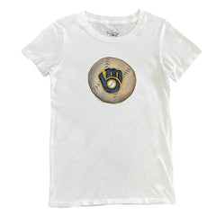 Milwaukee Brewers Tiny Turnip Women's Stitched Baseball T-Shirt - MLB