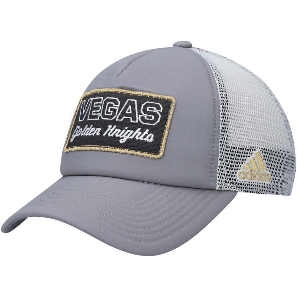 Vegas Golden Knights adidas Locker Room Foam Trucker Snapback Hat - Gray/White - NHL