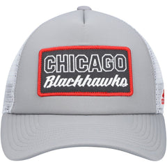 Chicago Blackhawks adidas Locker Room Foam Trucker Snapback Hat - Gray/White - NHL