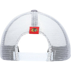 Chicago Blackhawks adidas Locker Room Foam Trucker Snapback Hat - Gray/White - NHL