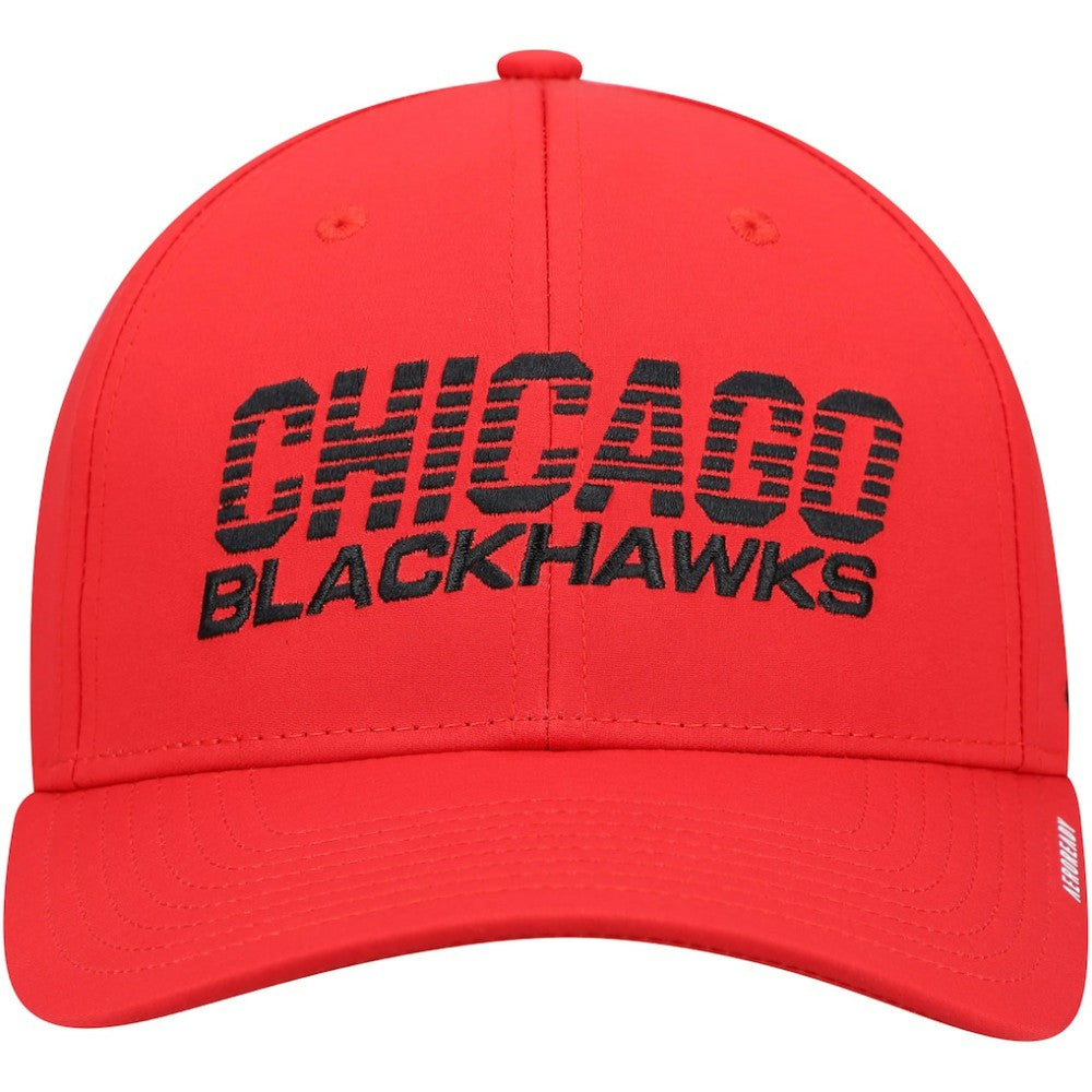 Chicago Blackhawks adidas 2021 Locker Room AEROREADY Flex Hat - Red - NHL