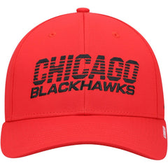 Chicago Blackhawks adidas 2021 Locker Room AEROREADY Flex Hat - Red - NHL