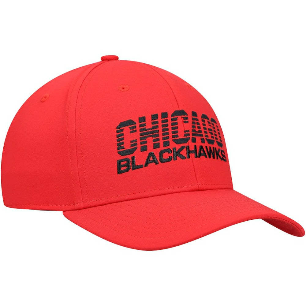 Chicago Blackhawks adidas 2021 Locker Room AEROREADY Flex Hat - Red - NHL