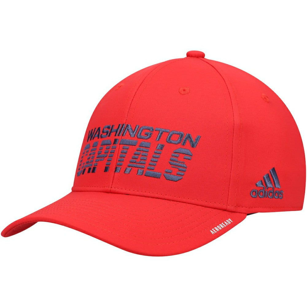 Washington Capitals adidas 2021 Locker Room AEROREADY Flex Hat - Red - NHL