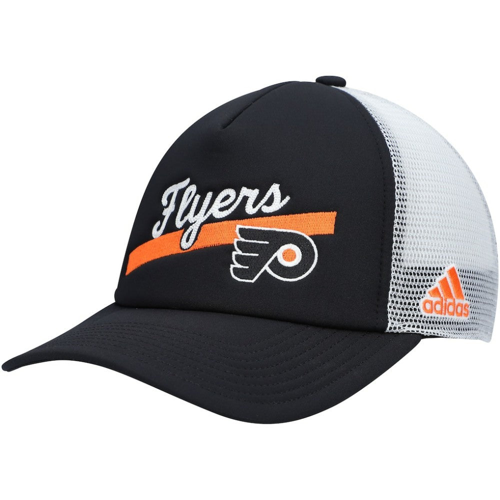 Philadelphia Flyers adidas Women's Foam Trucker Snapback Hat - Black/White - NHL