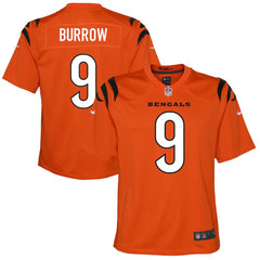 Joe Burrow Cincinnati Bengals Youth Game Jersey Orange | Nike for Sale