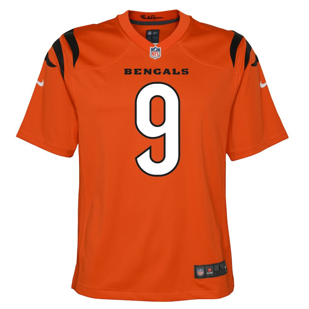 Joe Burrow Cincinnati Bengals Youth Game Jersey Orange | Nike for Sale