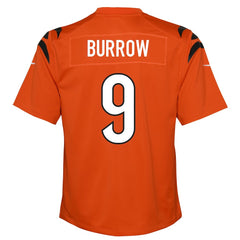 Joe Burrow Cincinnati Bengals Youth Game Jersey Orange | Nike for Sale