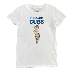 Chicago Cubs Tiny Turnip Women's Triple Scoop T-Shirt - MLB