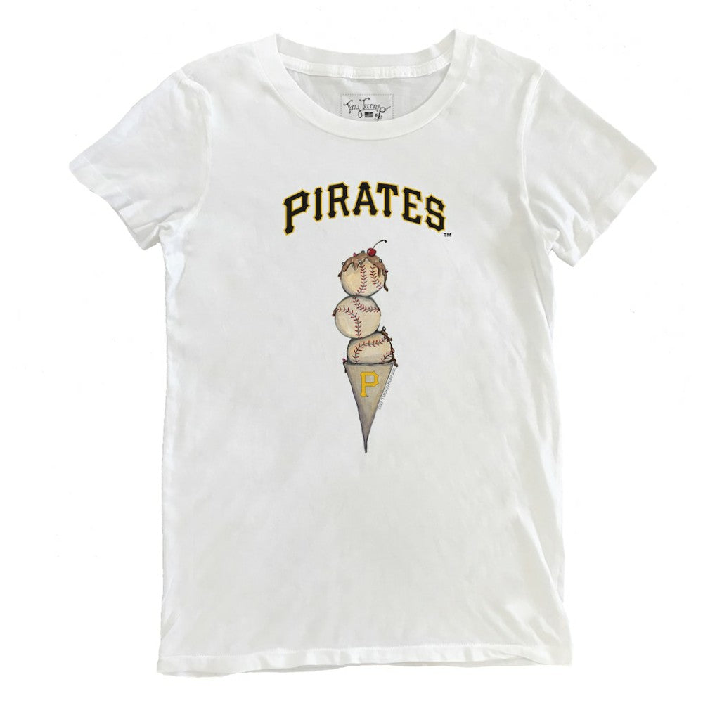 Pittsburgh Pirates Tiny Turnip Women's Triple Scoop T-Shirt - MLB