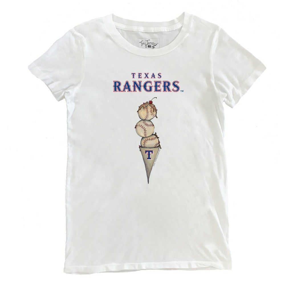 Texas Rangers Tiny Turnip Women's Triple Scoop T-Shirt - MLB