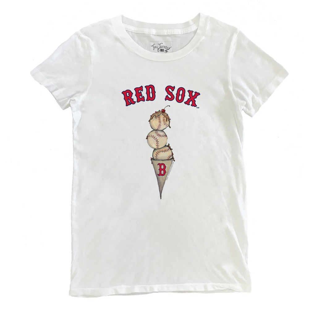 Boston Red Sox Tiny Turnip Women's Triple Scoop T-Shirt - MLB