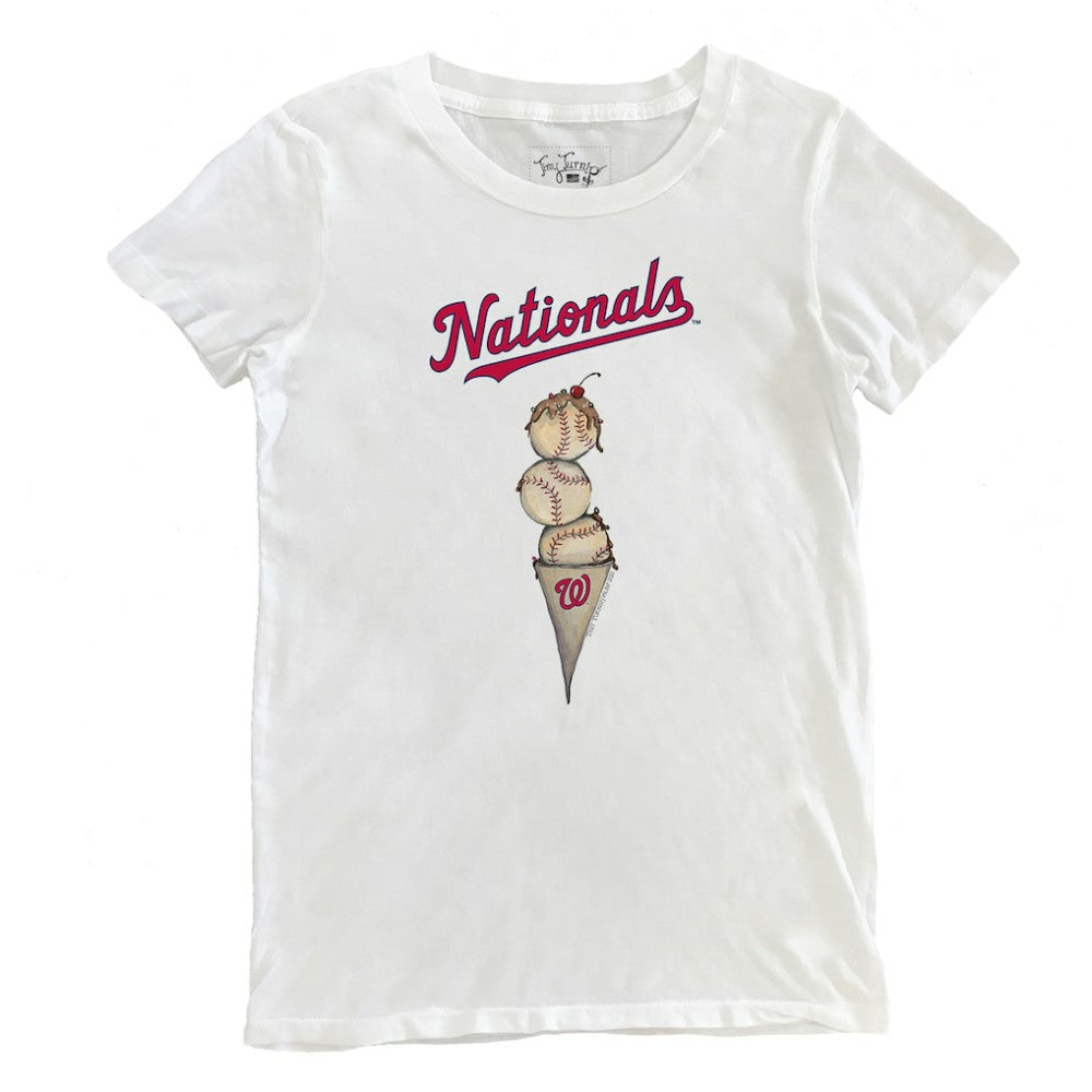 Washington Nationals Tiny Turnip Women's Triple Scoop T-Shirt - MLB