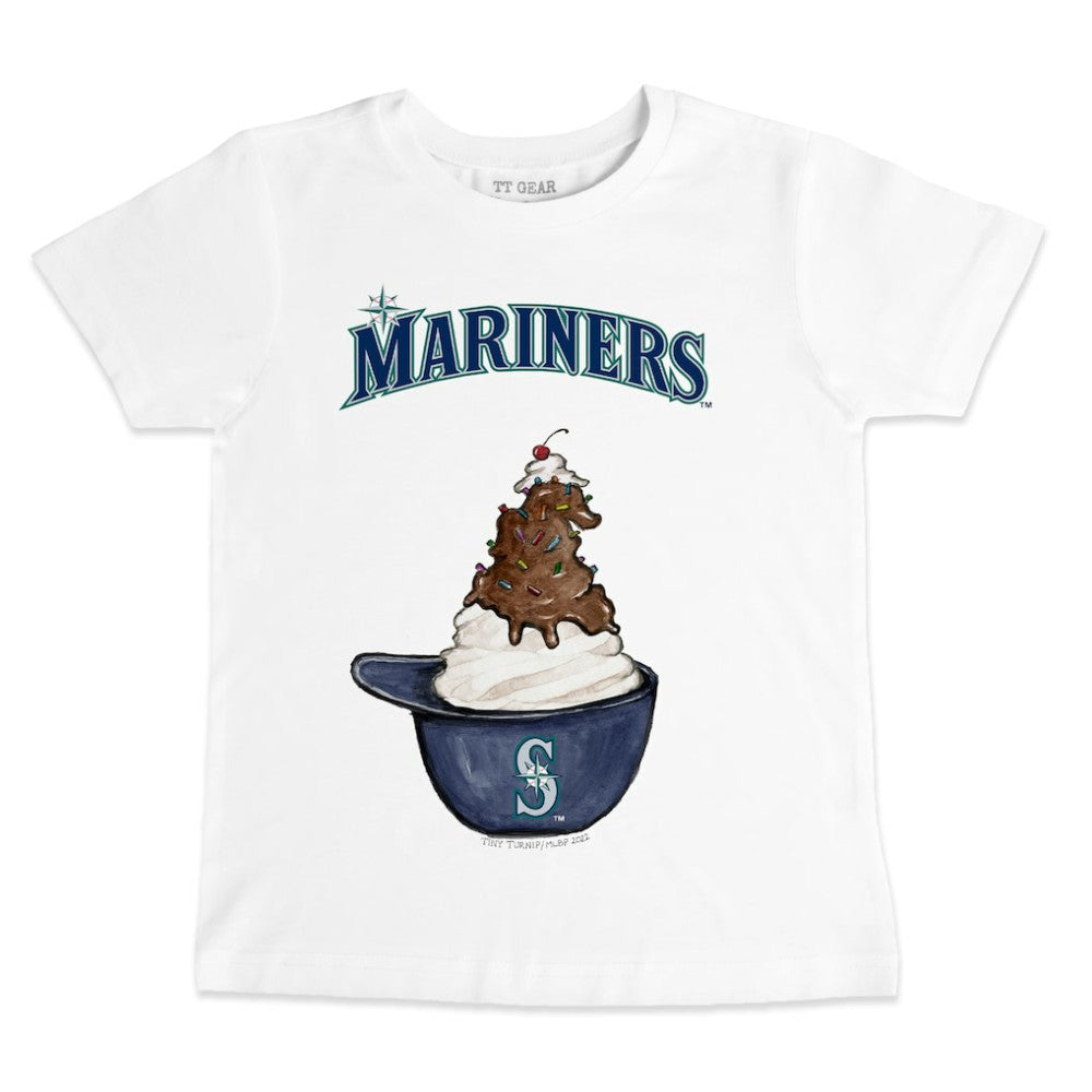 Seattle Mariners Tiny Turnip Youth Sundae Helmet T-Shirt - MLB