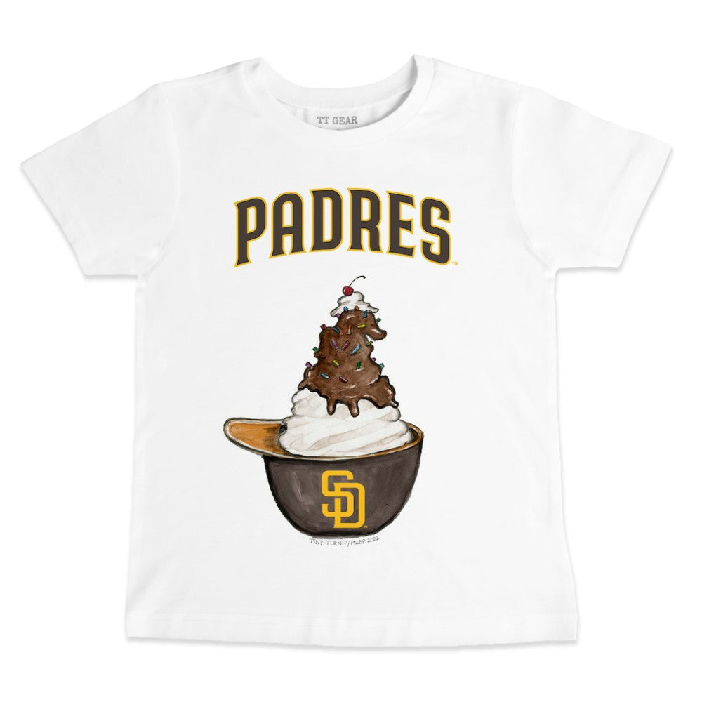 San Diego Padres Tiny Turnip Youth Sundae Helmet T-Shirt - MLB