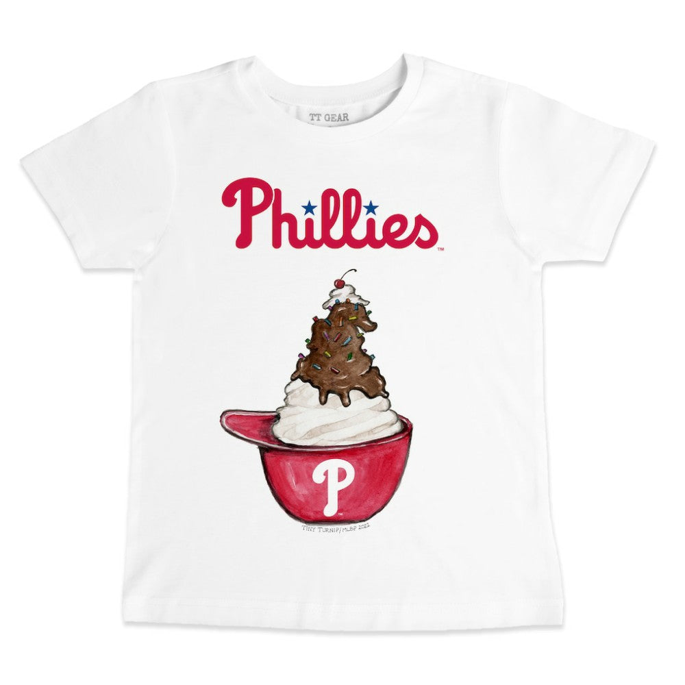 Philadelphia Phillies Tiny Turnip Youth Sundae Helmet T-Shirt - MLB