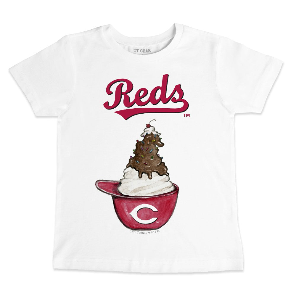 Cincinnati Reds Tiny Turnip Youth Sundae Helmet T-Shirt - MLB