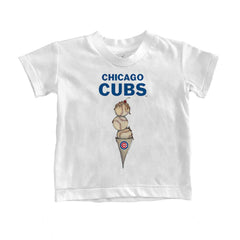 Chicago Cubs Tiny Turnip Youth Triple Scoop T-Shirt - MLB