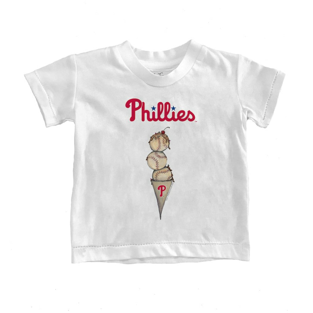 Philadelphia Phillies Tiny Turnip Youth Triple Scoop T-Shirt - MLB