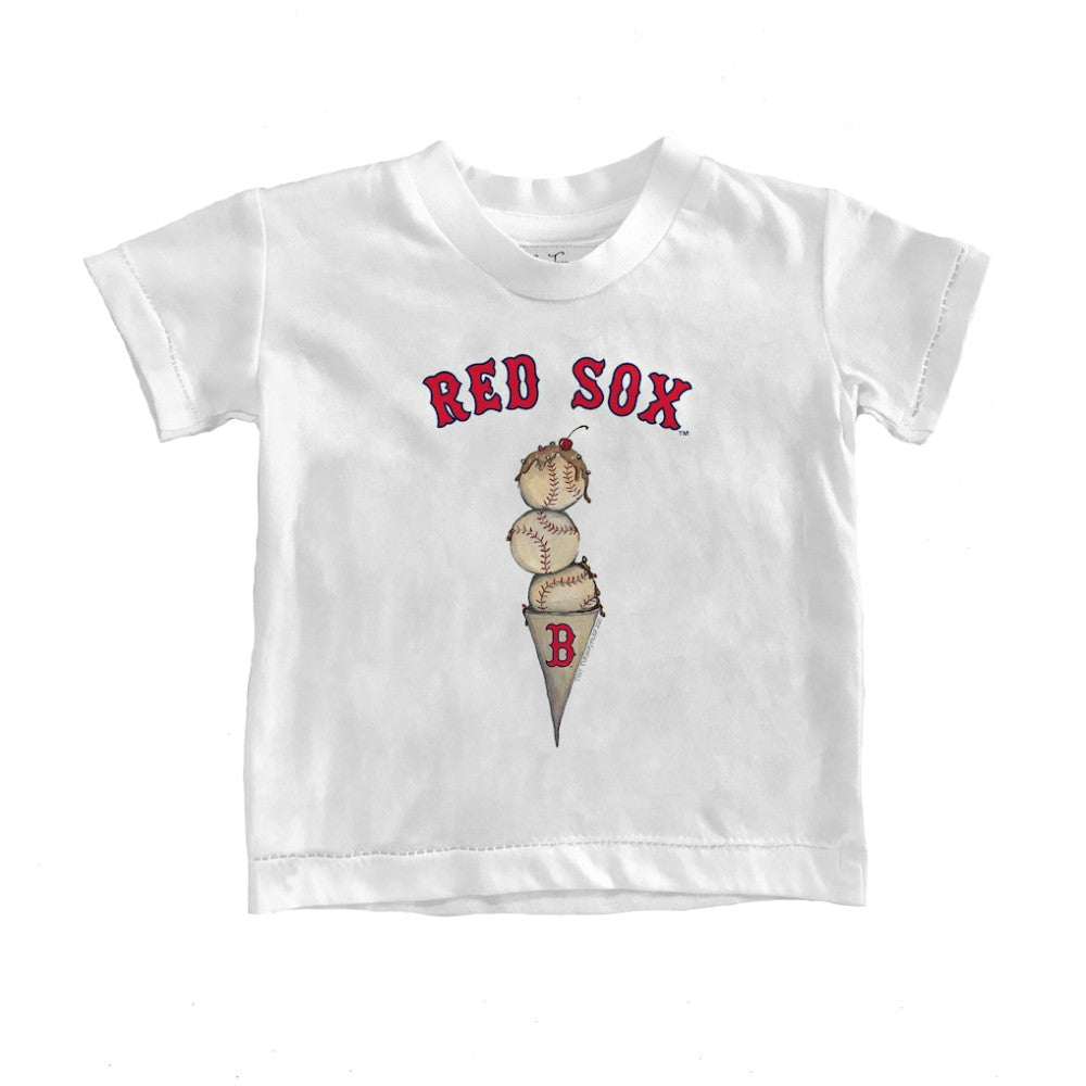 Boston Red Sox Tiny Turnip Youth Triple Scoop T-Shirt - MLB