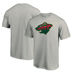 Minnesota Wild Primary Logo T-Shirt - Heather Gray - NHL