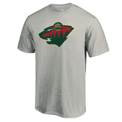Minnesota Wild Primary Logo T-Shirt - Heather Gray - NHL