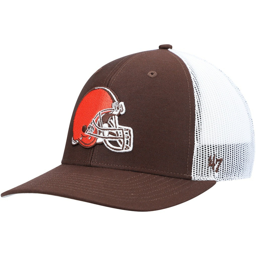 Cleveland Browns '47 Trucker Snapback Hat Brown/White | 47 brand