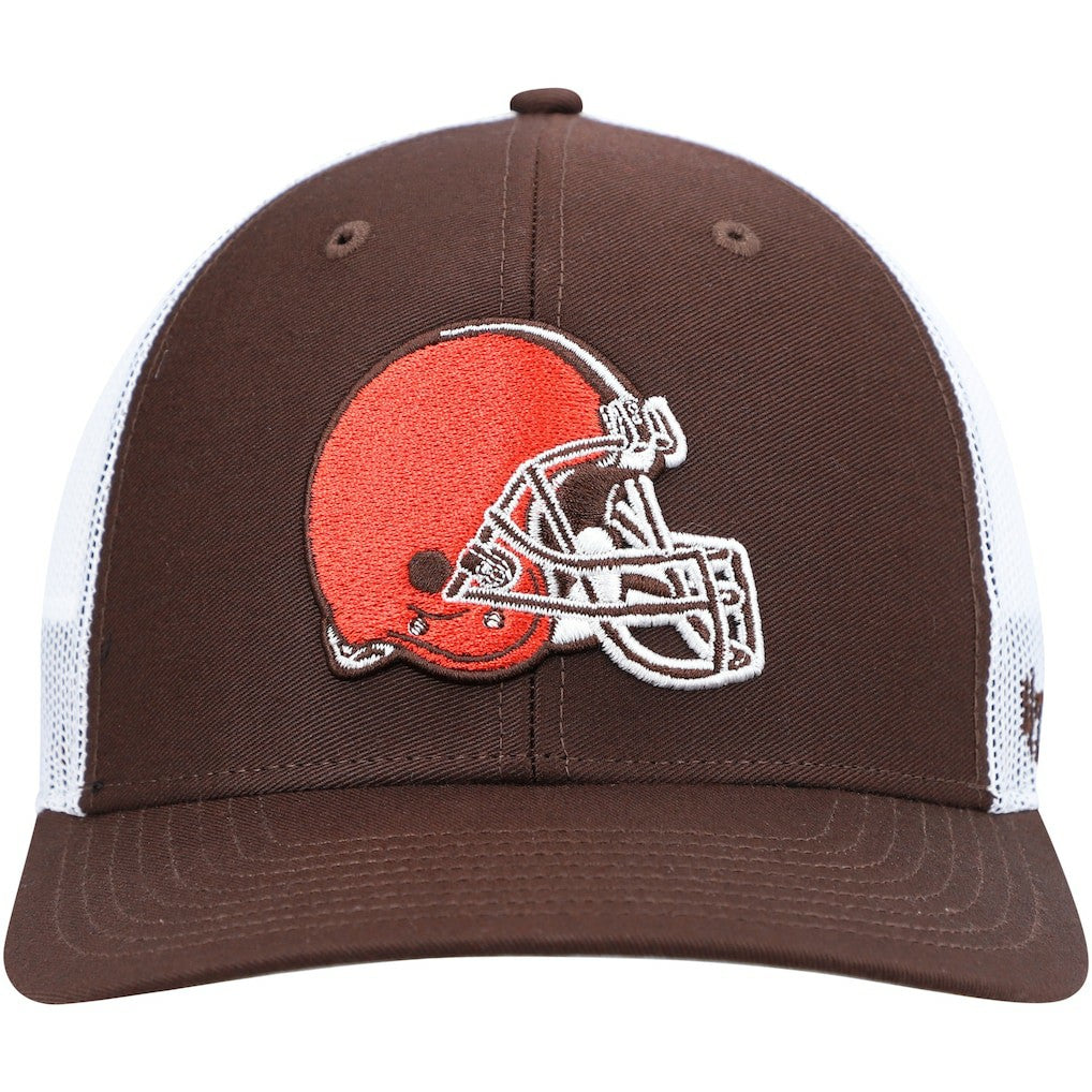 Cleveland Browns '47 Trucker Snapback Hat Brown/White | 47 brand
