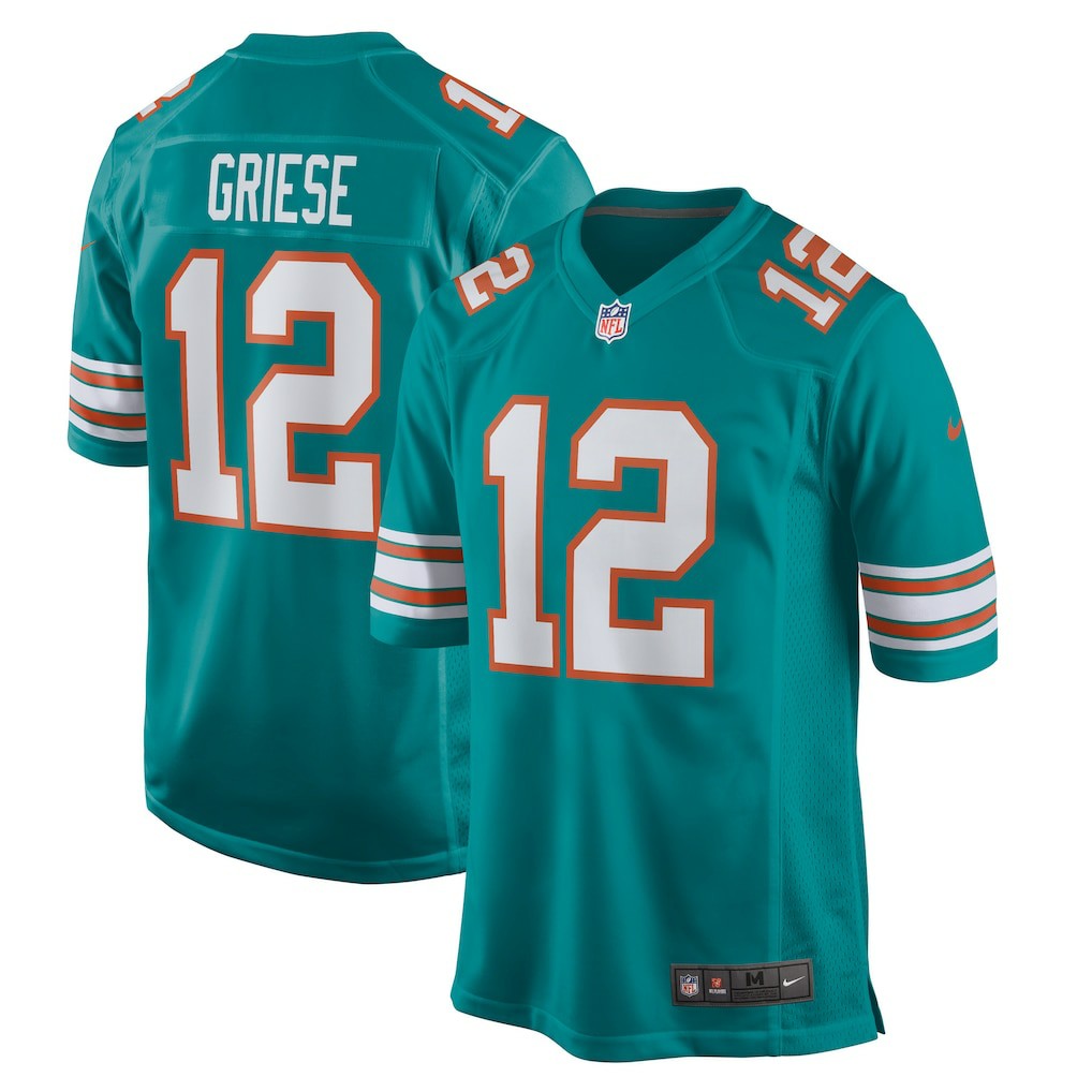 Bob Griese Miami Dolphins Retired Player Jersey Aqua | Nike for Sale