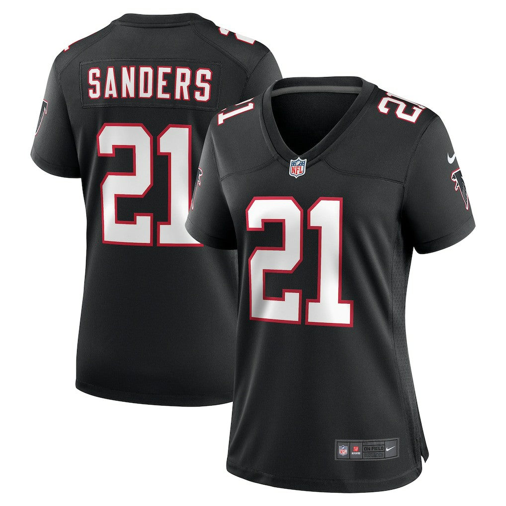 Deion Sanders Atlanta Falcons Women's Alternate Retired Player Game Jersey Black | Nike for Sale