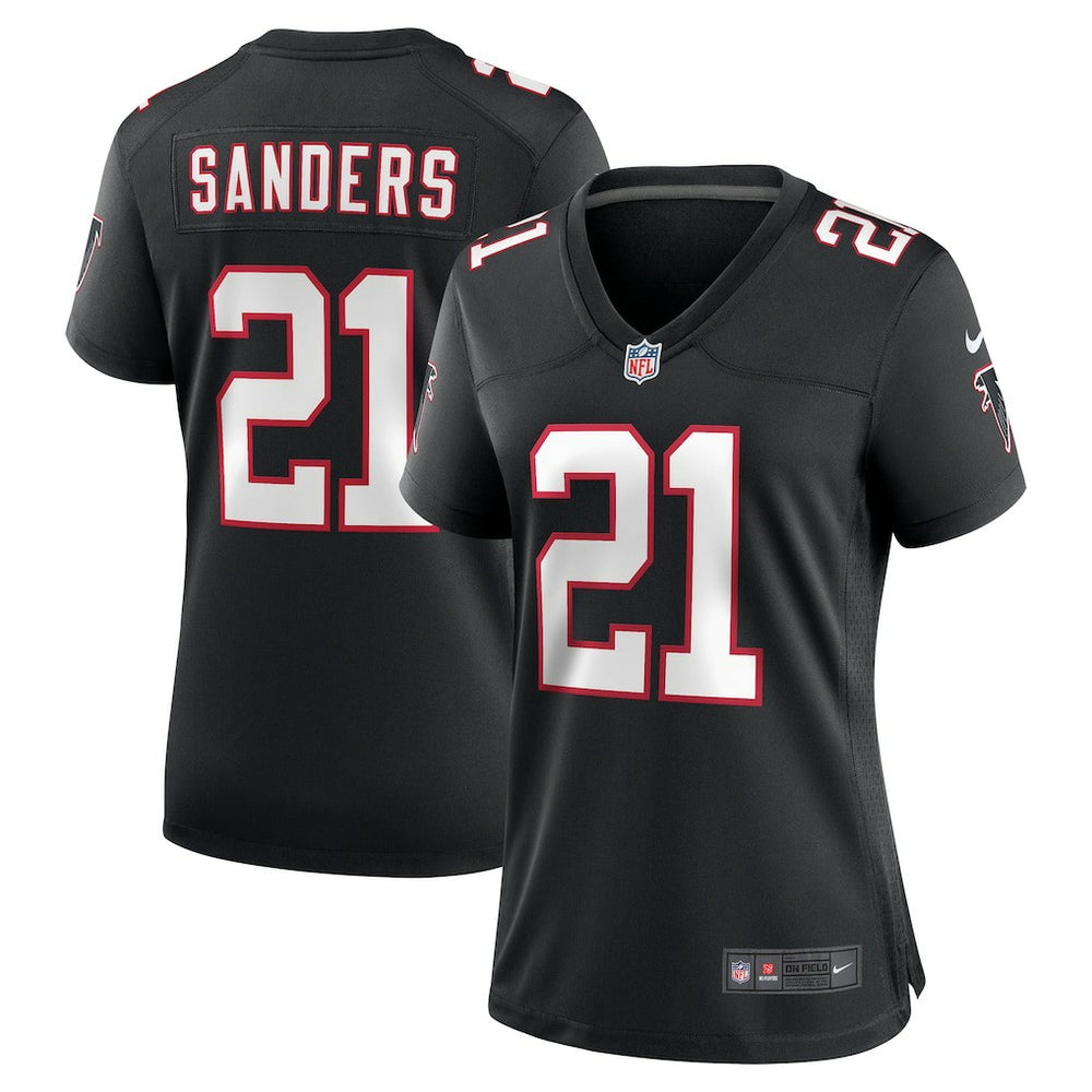Deion Sanders Atlanta Falcons Women's Alternate Retired Player Game Jersey Black | Nike for Sale