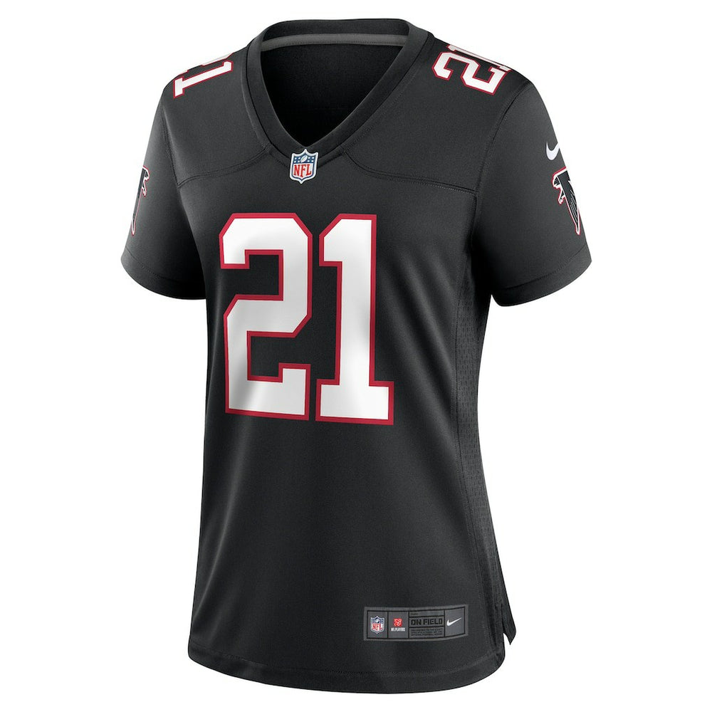 Deion Sanders Atlanta Falcons Women's Alternate Retired Player Game Jersey Black | Nike for Sale