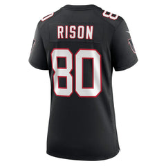 Andre Rison Atlanta Falcons Women's Retired Player Jersey Black | Nike for Sale