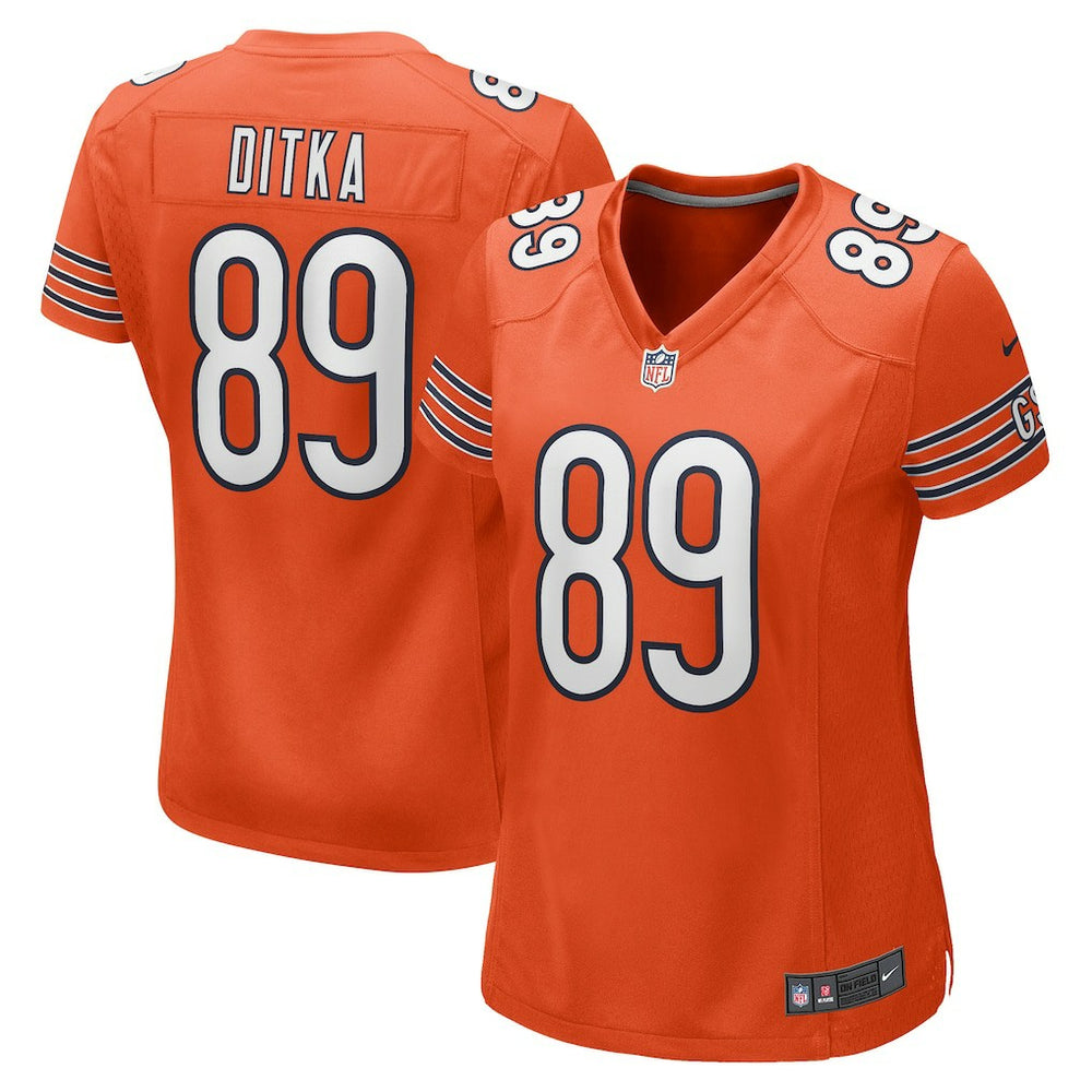 Mike Ditka Chicago Bears Women's Retired Player Jersey Orange | Nike for Sale