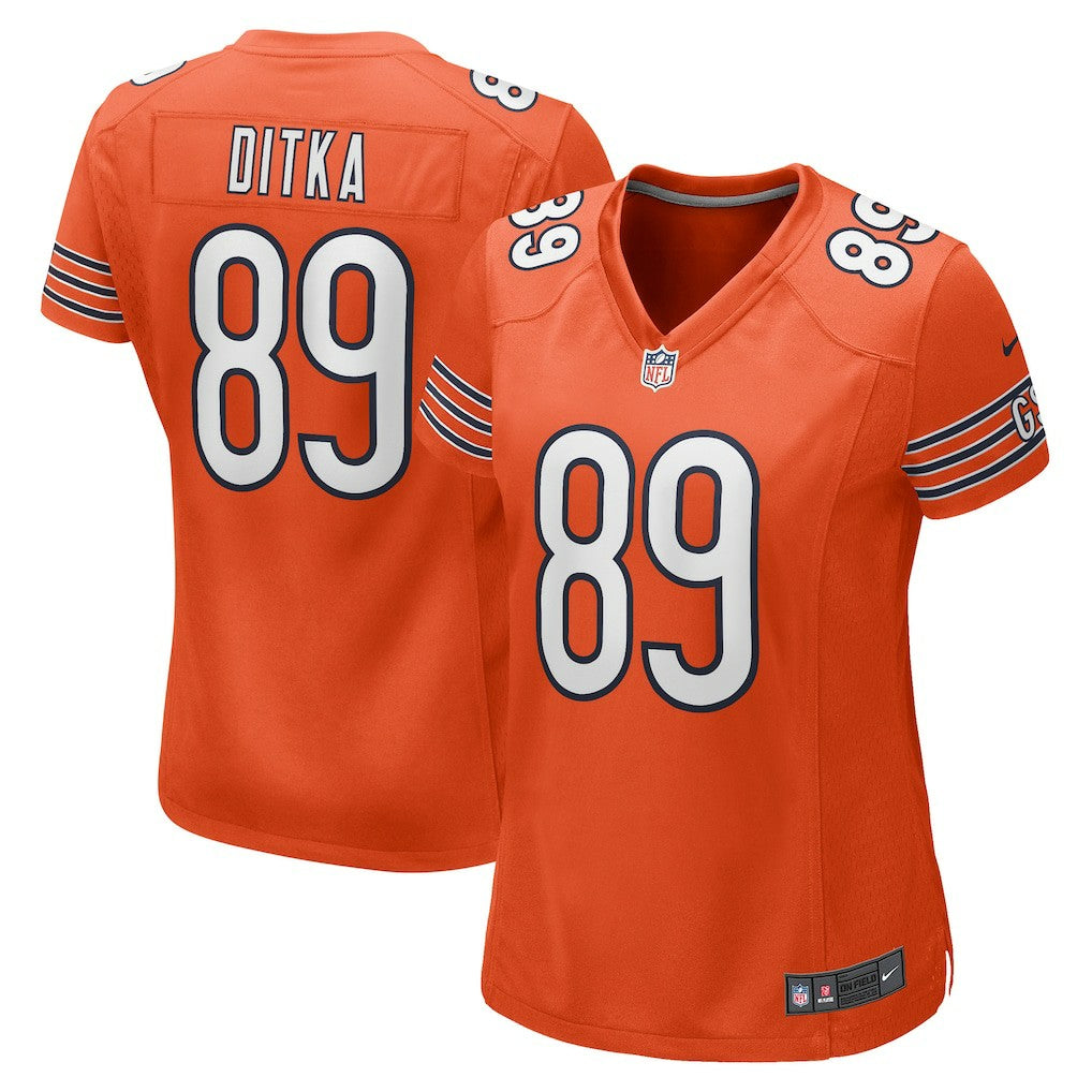 Mike Ditka Chicago Bears Women's Retired Player Jersey Orange | Nike for Sale
