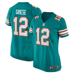 Bob Griese Miami Dolphins Women's Retired Player Jersey Aqua | Nike for Sale