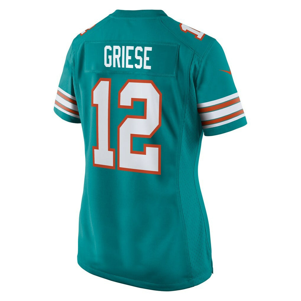 Bob Griese Miami Dolphins Women's Retired Player Jersey Aqua | Nike for Sale